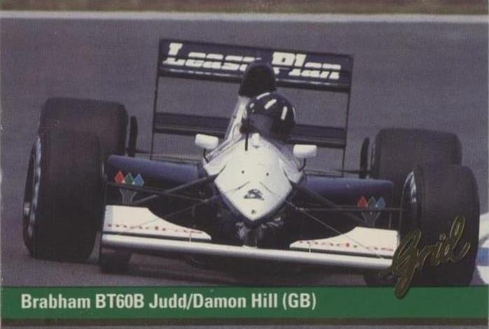 1992 Grid Motorcard Formula 1 - Damon Hill #8 - 1 of 1