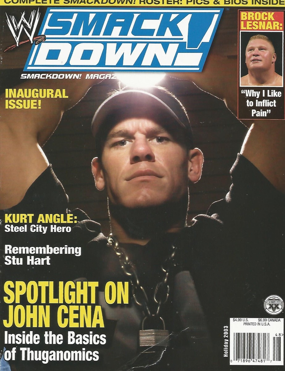 HOLIDAY 2003 WWE SMACKDOWN WRESTLING MAGAZINE JOHN CENA