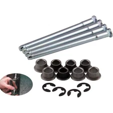 Door Hinge Pins & Pin Bushing Kit For 1988-2002 Chevy GMC Fullsize Truck 2 Door
