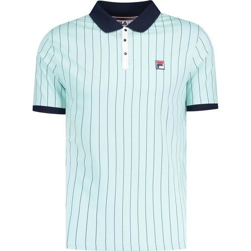 FILA Men's Polo BB1 Classic Vintage Collared Shirt Short Sleeve Stripe Top S-4XL - Picture 24 of 35
