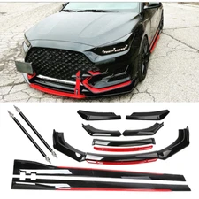 Front Bumper Lip Spoiler Splitter Side Skirt Body For Hyundai Veloster 2011-2022