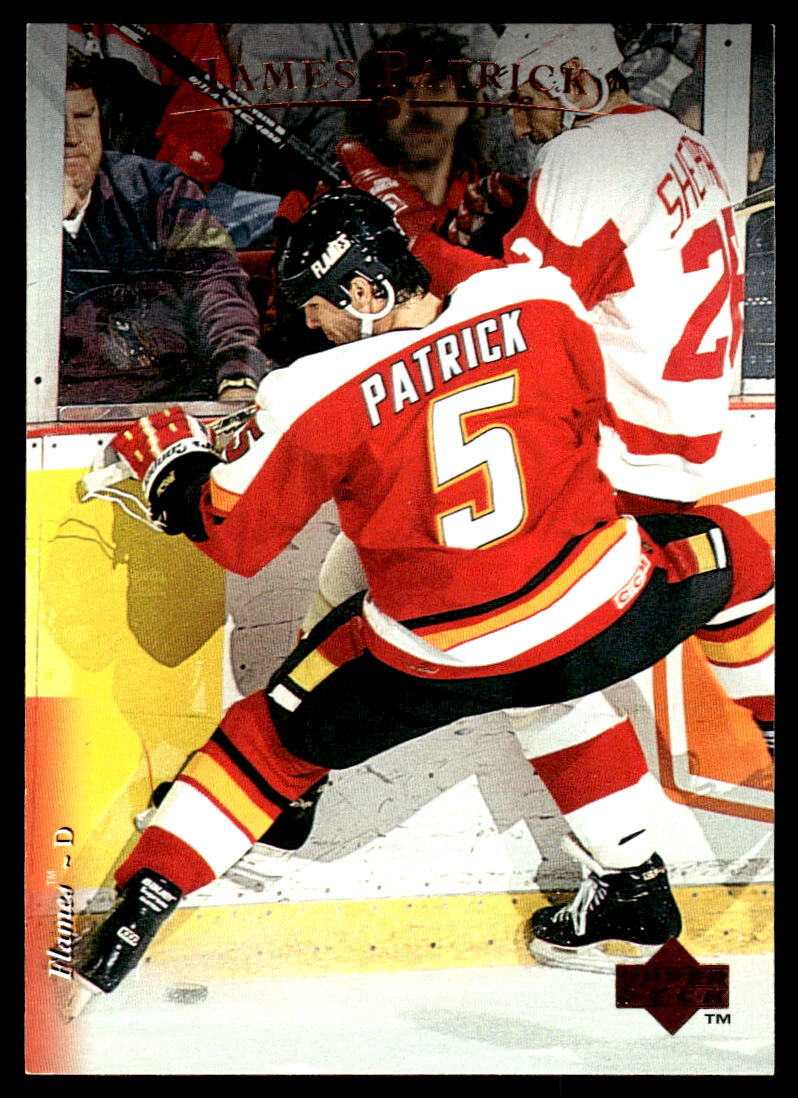 1995-96 Upper Deck #53 James Patrick Calgary Flames Hockey Card