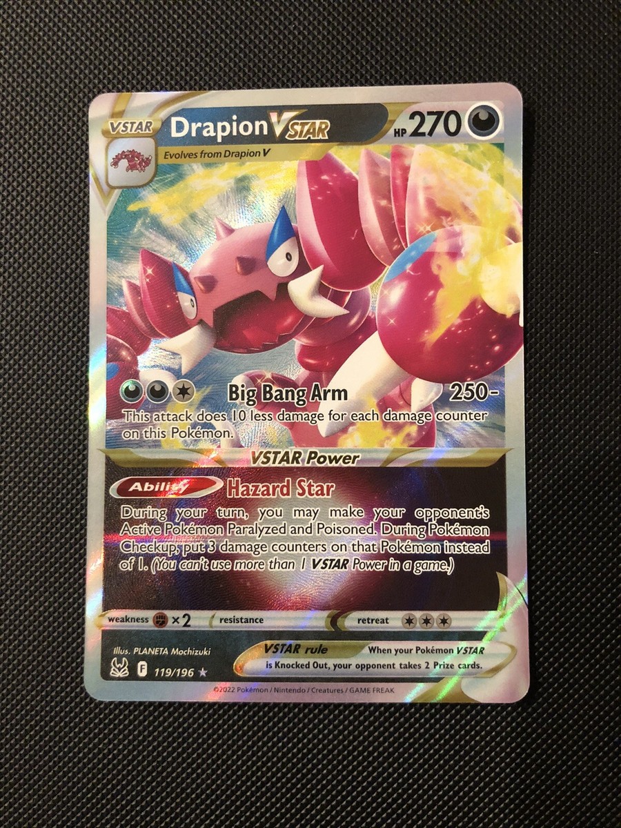 Drapion 119/196 Vstar Vmax Pokemon NM Fast Shipping | eBay