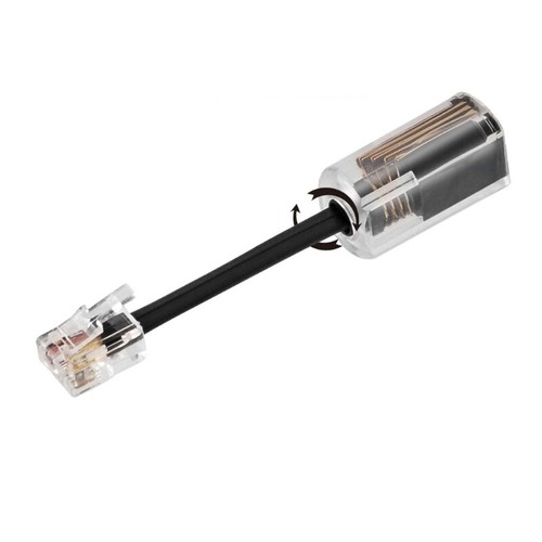 RJ9 4P4C Phone Cord Untangler 360 degree Head Rotating Telephone Cable Detangler - Zdjęcie 10 z 10