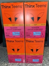 💝 Thinx Teens Super Absorbency Period Underwear Sz L 13-14 Lot🆕SET Of 4