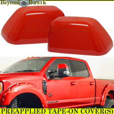 2017-23 2024 2025 Ford F250-F550 Superduty 21-24 F150 Mirror COVERS PQ RACE RED