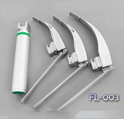 McCoy Flexi-Tip Fiberoptic LED Laryngoscope Set Blade #2 #3 #4 Medium Handle