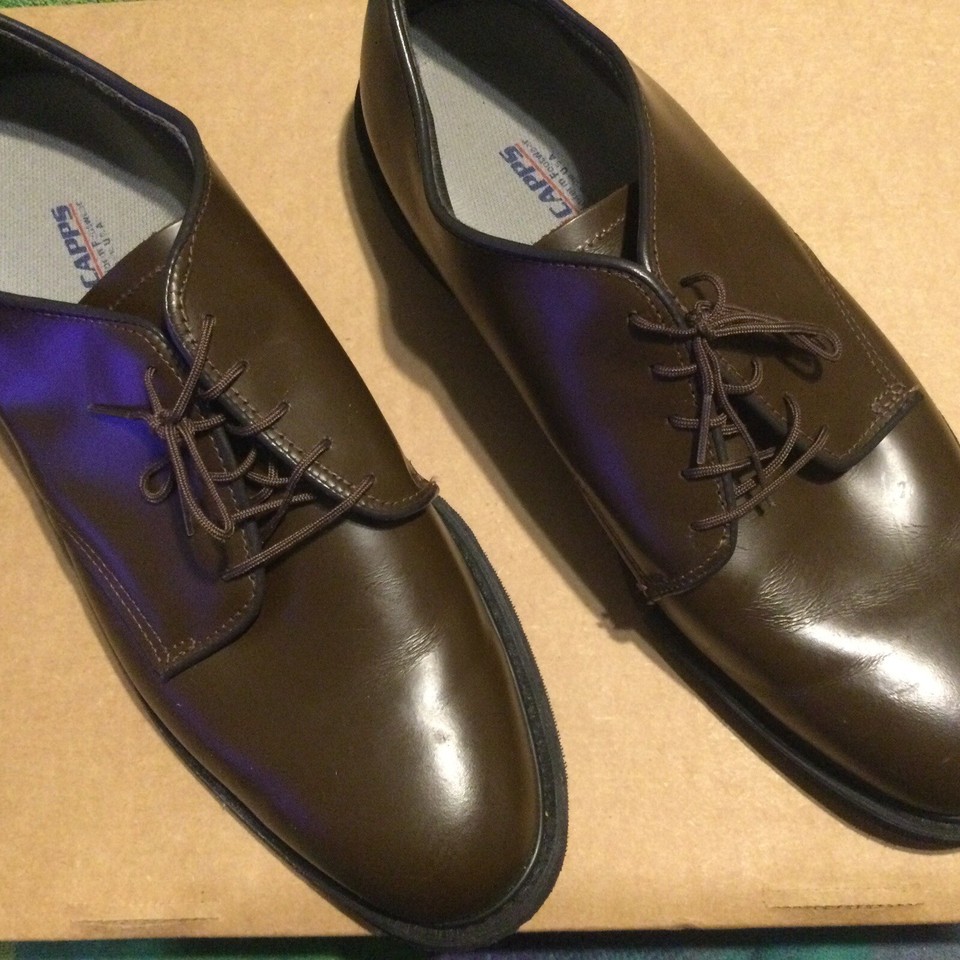 AGSU, Army Dress Uniform Shoes, Brown , Size 13E, By Capps, Army Issue ...