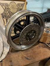 harley lester rear 16 X 3 mag disc brake shovelhead Ironhead sportster fxr Wheel