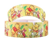 1.5 INCH GROSGRAIN RIBBON Hair Bow Supplies 1075773 Pooh Piglet Cartoon Bear