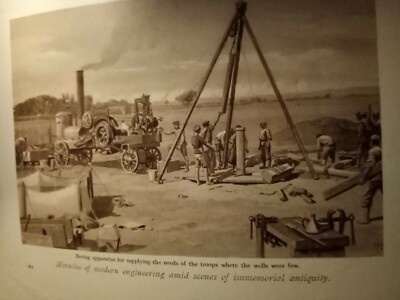 Di4 Ephemera WW1 Bild Britische Ingenieure Wüste Brunnen Bohrung 