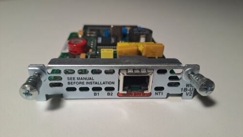 Cisco WIC-1B-U-V2 73-7542-02 1 Port ISDN BRI WAN Interface Card - Picture 1 of 1
