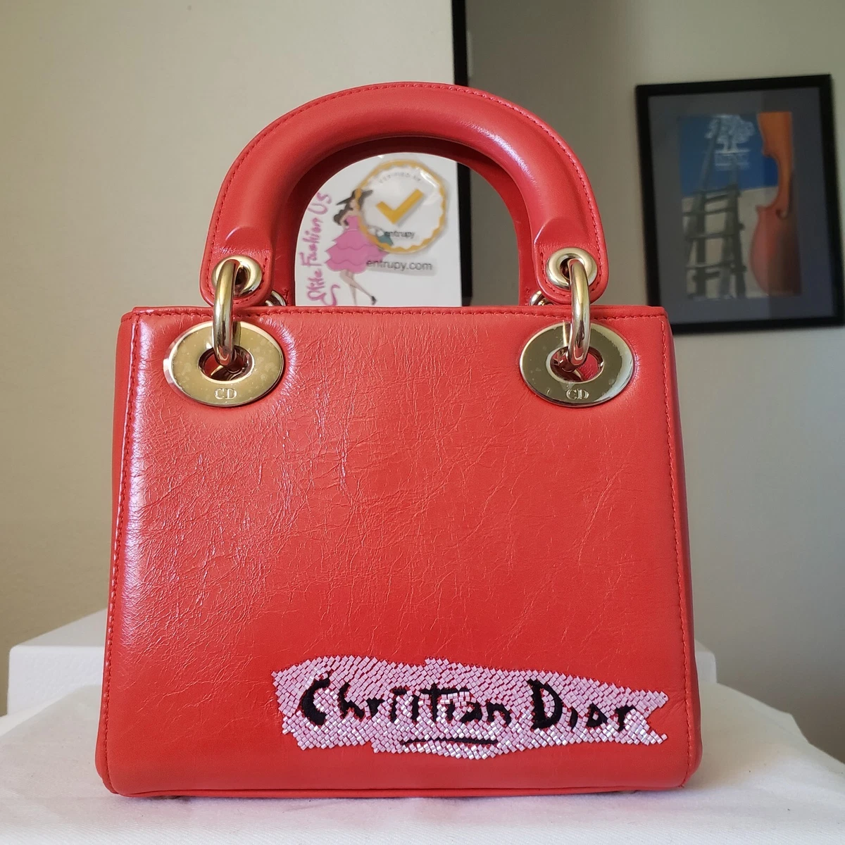 Mini lady dior calfskin bag clearance price