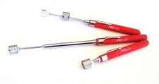 3 ATE PRO 8LB TELESCOPING MAGNETIC PICK-UP MAGNETS 25" LONG POCKET CLIP 93194