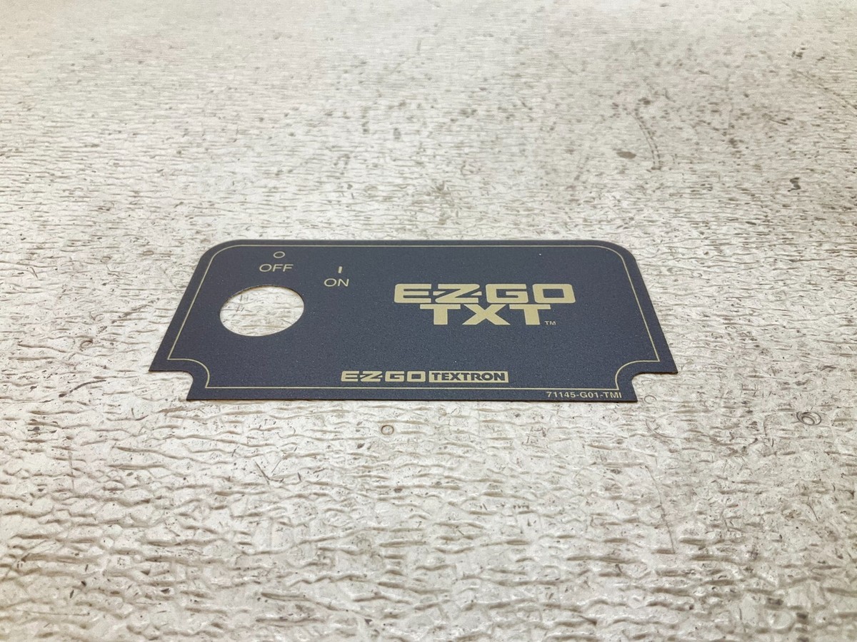 EZGO 71145G01 Standard Console Decal 71145-G01-TMI New (TSC) | eBay