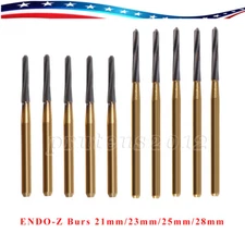 Endo-Z Bur Dental Carbide Tungsten1.4*21mm/23mm/25mm/28mm Surgical Cutter 10Pcs