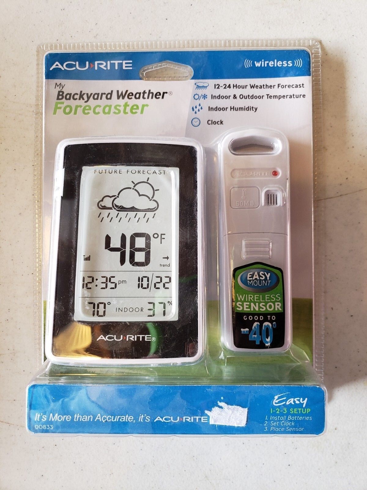 Acurite Wireless My Backyard Weather Forecaster Temperature 00833hd For Sale Online Ebay