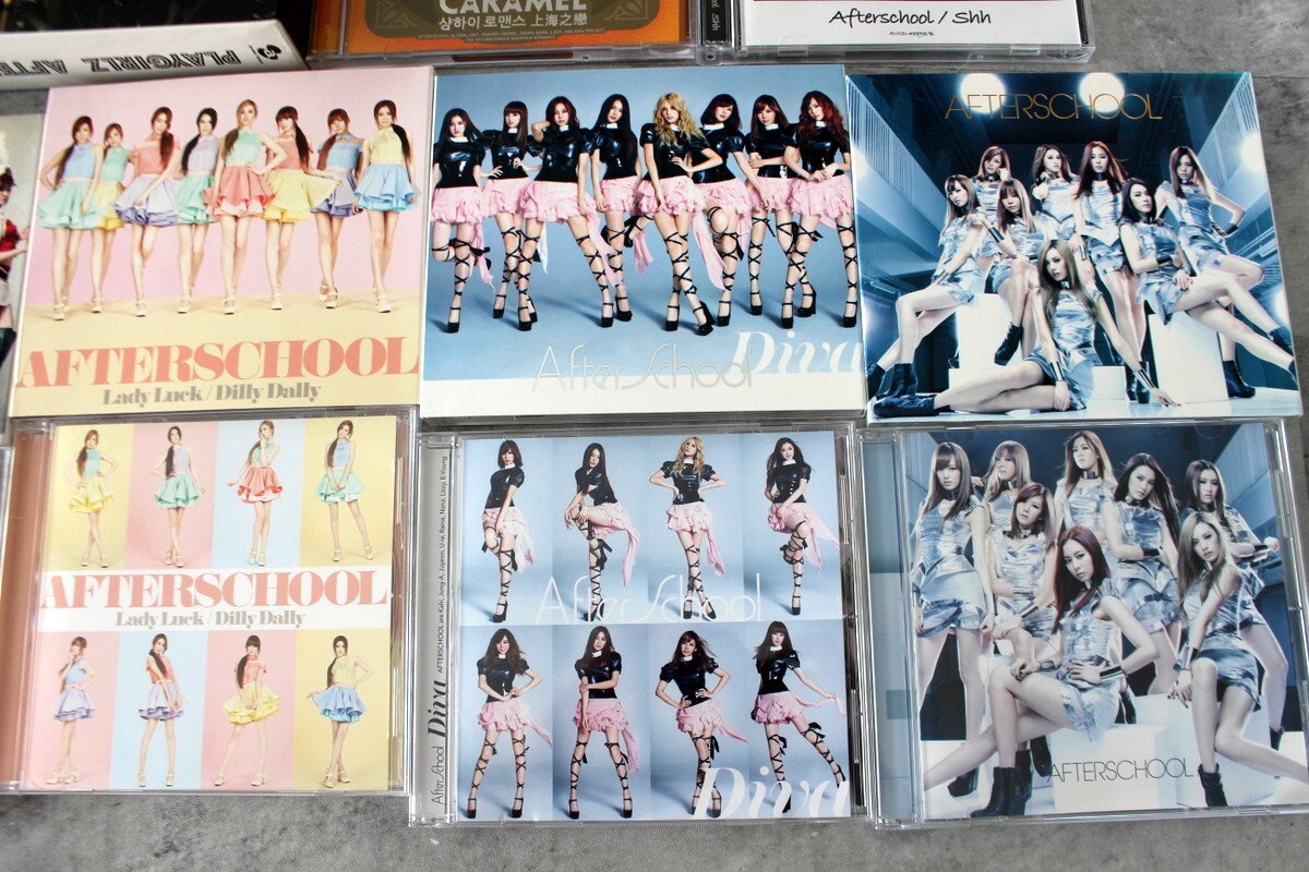SET x11 AFTERSCHOOL Japan CD NO PHOTOCARD Playgirlz Orange