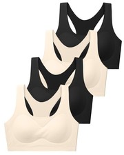 Training Girls Bras for Teens 14-16 Racerback Seamless Girls Sports Bras with...