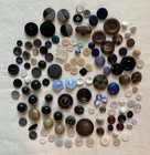 Over 120 *Hodge Podge*  of Vintage buttons, various materials, shapes & uses — photo 1