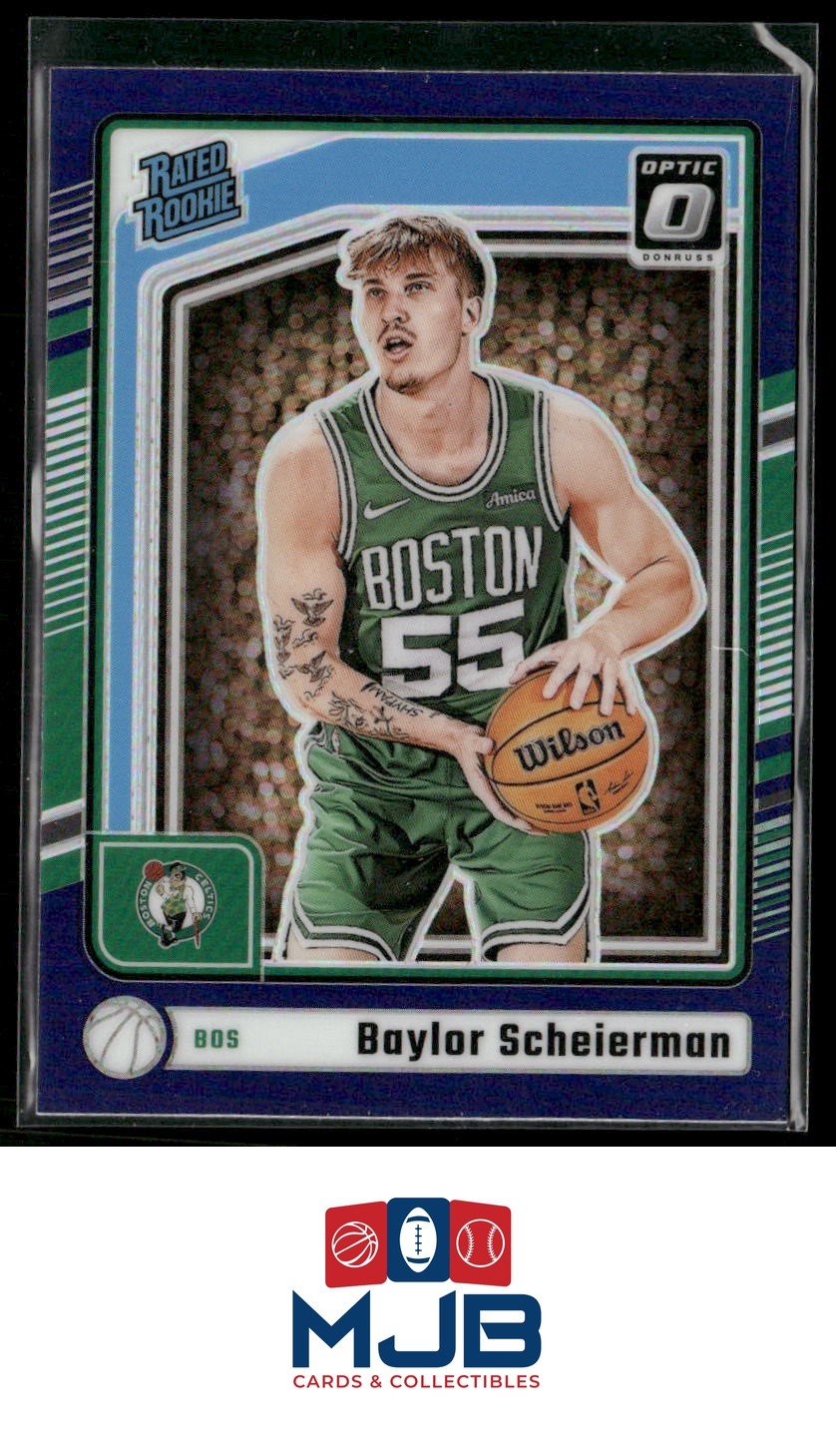 2024-25 Donruss Optic Baylor Scheierman Purple Rookie #263 Boston Celtics