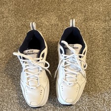 Nike Air Monarch IV Men s Size 10 Wide White Navy Training Shoes 416355-102