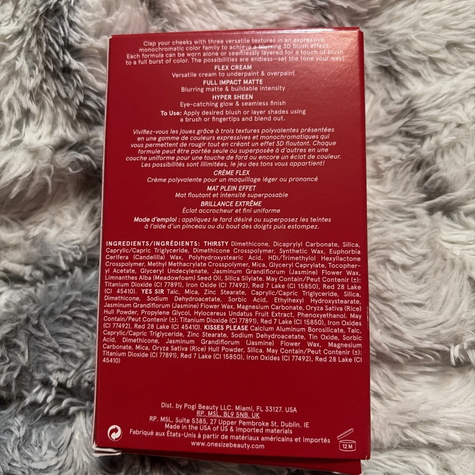 One Size Beauty Cheek Clapper ATTENTION SEEKER Cream and Powder Blush Trio - Image 2 of 4