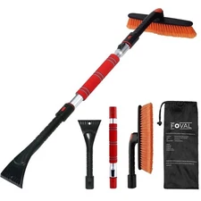 Foval multifunctional detachable snow scraper 2 pack brand new in box scratch re