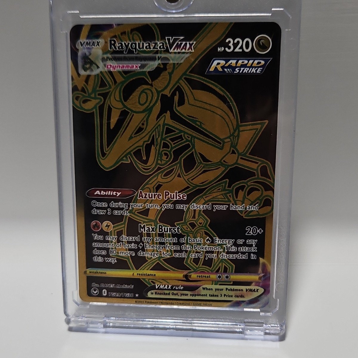 Pokmon Rayquaza VMAX TG29/TG30 - Silver Tempest Secret Rare Holo Rapid  Strike