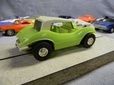 1/32 SCALE VINTAGE ORIGINAL ELDON 1968 LIME GREEN DUNE BUGGY ROAD RACE SLOTCAR