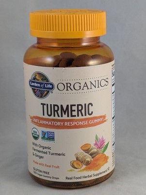 Organics, Turmeric Gummies, 120 Vegan Gummy Drops Exp 9/26