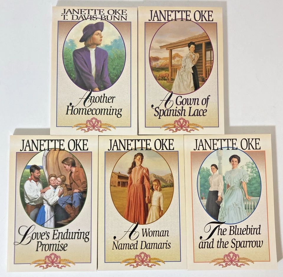 Lot of 10 Paperbacks by Janet Oke - Inspiration Christian Romance Hist Fiction Foto 3 de 4