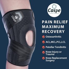 Knee Brace Compression Sleeve Joint Support Open Patella Stabilizer Wrap Sports