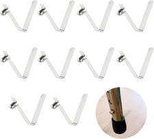 10 Pack Kayak Paddle Spring Clips Replacement Length Adjustable Push 6mm/0.24"
