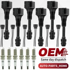6Pack Ignition Coil & Spark Plug For Nissan Altima Maxima Quest Murano 3.5 UF349