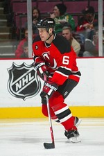Tommy Albelin New Jersey Devils skates at the game v the Atl- Ice Hockey Photo