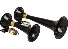 Kleinn 220 Black Abs Dual Train Horn Compact Loud Truck Horn
