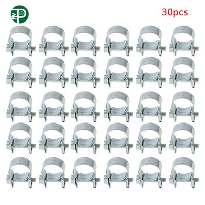 US 30Pack 19/32'' (13mm-15mm) FUEL INJECTION HOSE CLAMP / AUTO Fuel Clamps