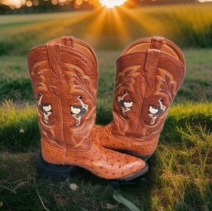 El General Ostrich Boots | eBay