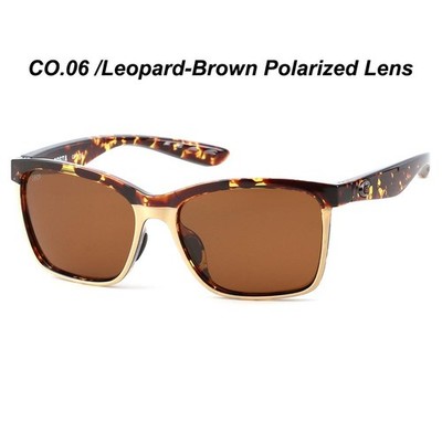Costa Del Mar Tuna Alley Matte Earth  Leopard-BrownPolarizedLens Sunglasses