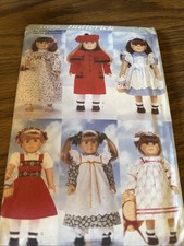 Butterick Pattern B5589 - Girl 18" Doll Clothes - Six Outfits - NEW