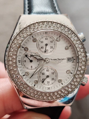 Womens Silver Yves Bertelin Chronograph Watch - Picture 5 of 9