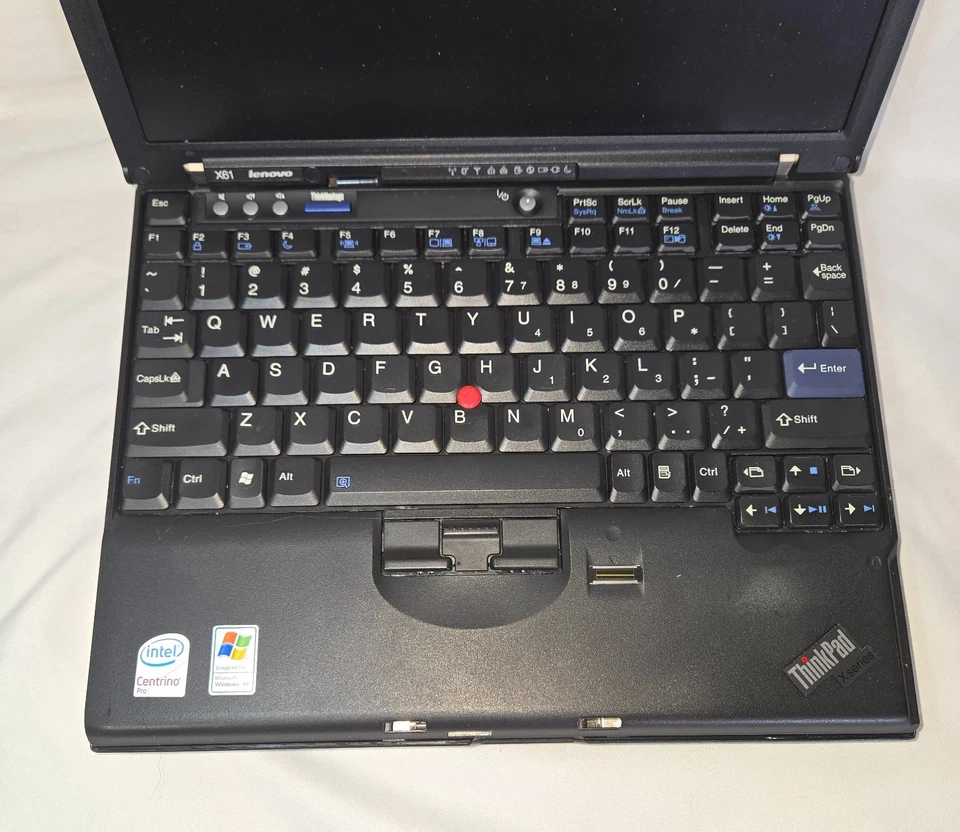 Lenovo ThinkPad X61 Intel T7500 12" X6 UltraBase 4GB RAM 120GB SSD Win XP Pro - Image 3 of 4
