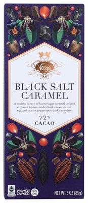 Vosges Haut-Chocolat, Caramel Exotic Chocolate Bar, Black Salt, 3 Oz