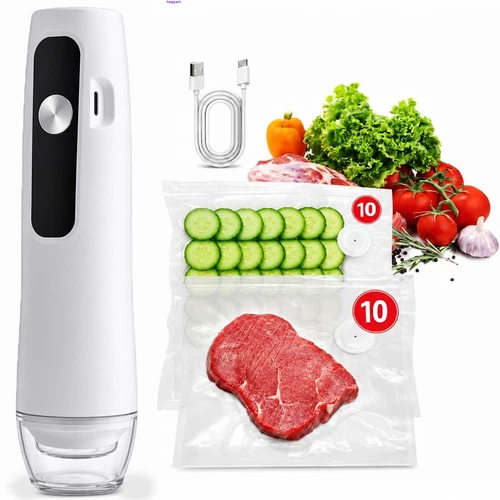 Chef Preserve Compact Vacuum Sealer for Food (Vacuum Sealer Machine 30 Reusable