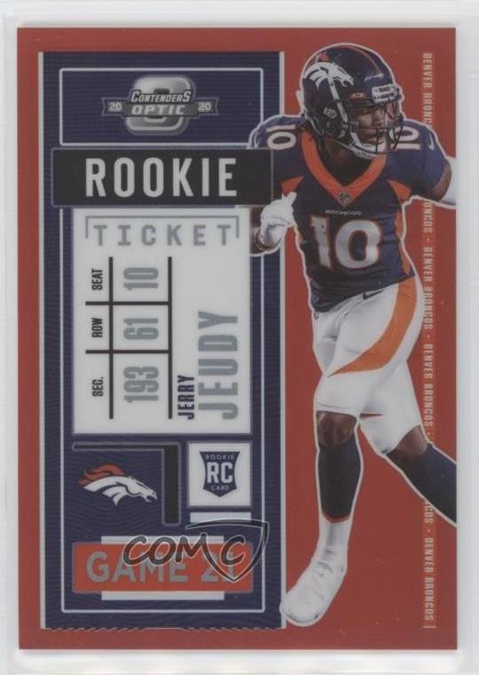 2020 Panini Contenders Optic Ticket Red 34/125 Jerry Jeudy #80 Rookie RC 0c6