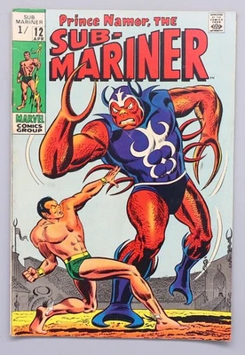 Prince Namor the Sub-Mariner #12 Superhelden Comic Heft Marvel englisch 1968 - Bild 1 von 4
