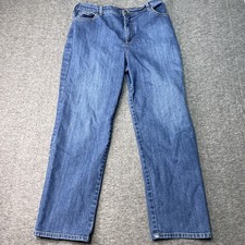 Gloria Vanderbilt Amanda Jeans Womens 12 Blue Denim High Rise Tapered Leg