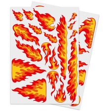 Auto Aufkleber Flammen Sticker Set Digitaldruck mit UV-Schutzlaminat I  kfz_728