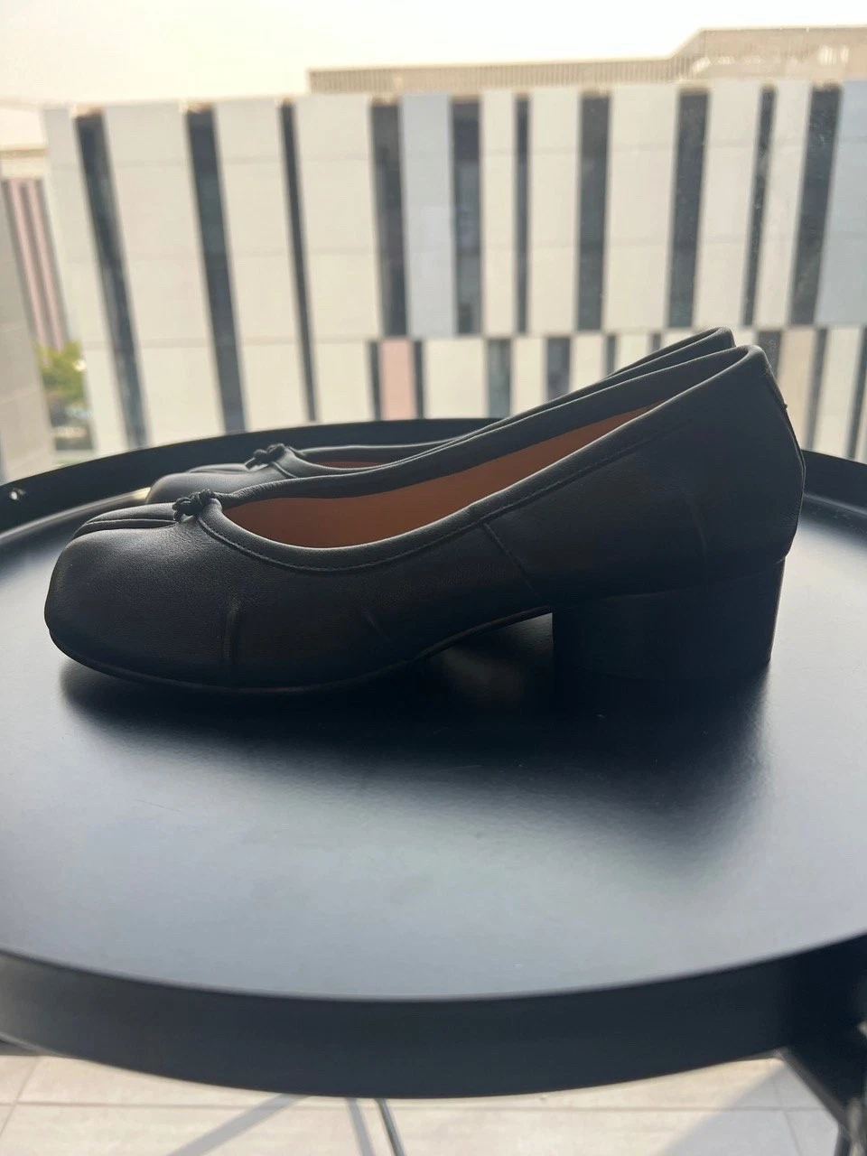 Maison Margiela Tabi Heeled Ballerinas – Black, Size 39, 25,5cm